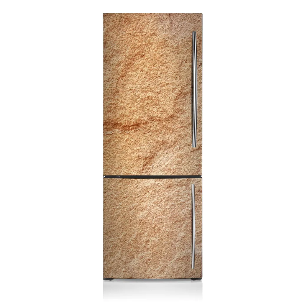 Kühlschrank Aufkleber Kühlschrankmagnete Dekoration Kühlschrankfolie - 60 cm x 180 cm - Sandstein